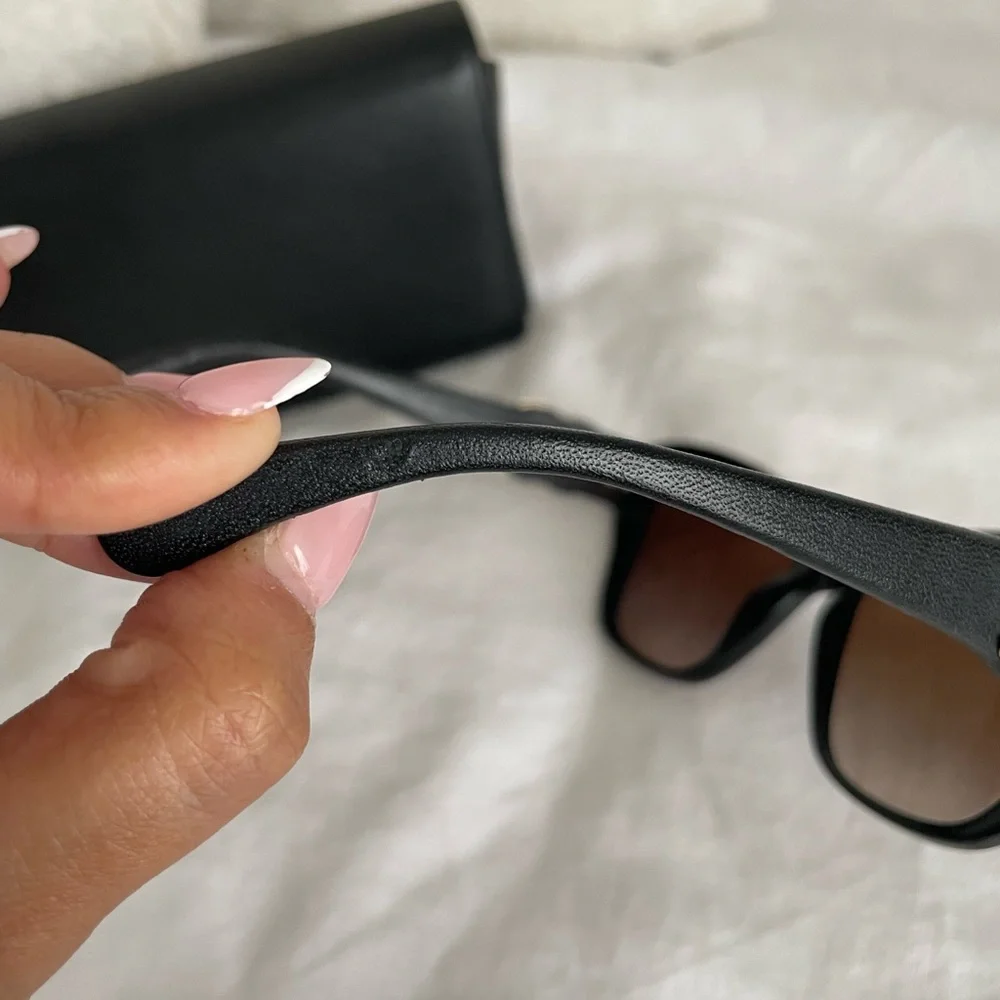 CHANEL Acetate Lambskin CC Sunglasses